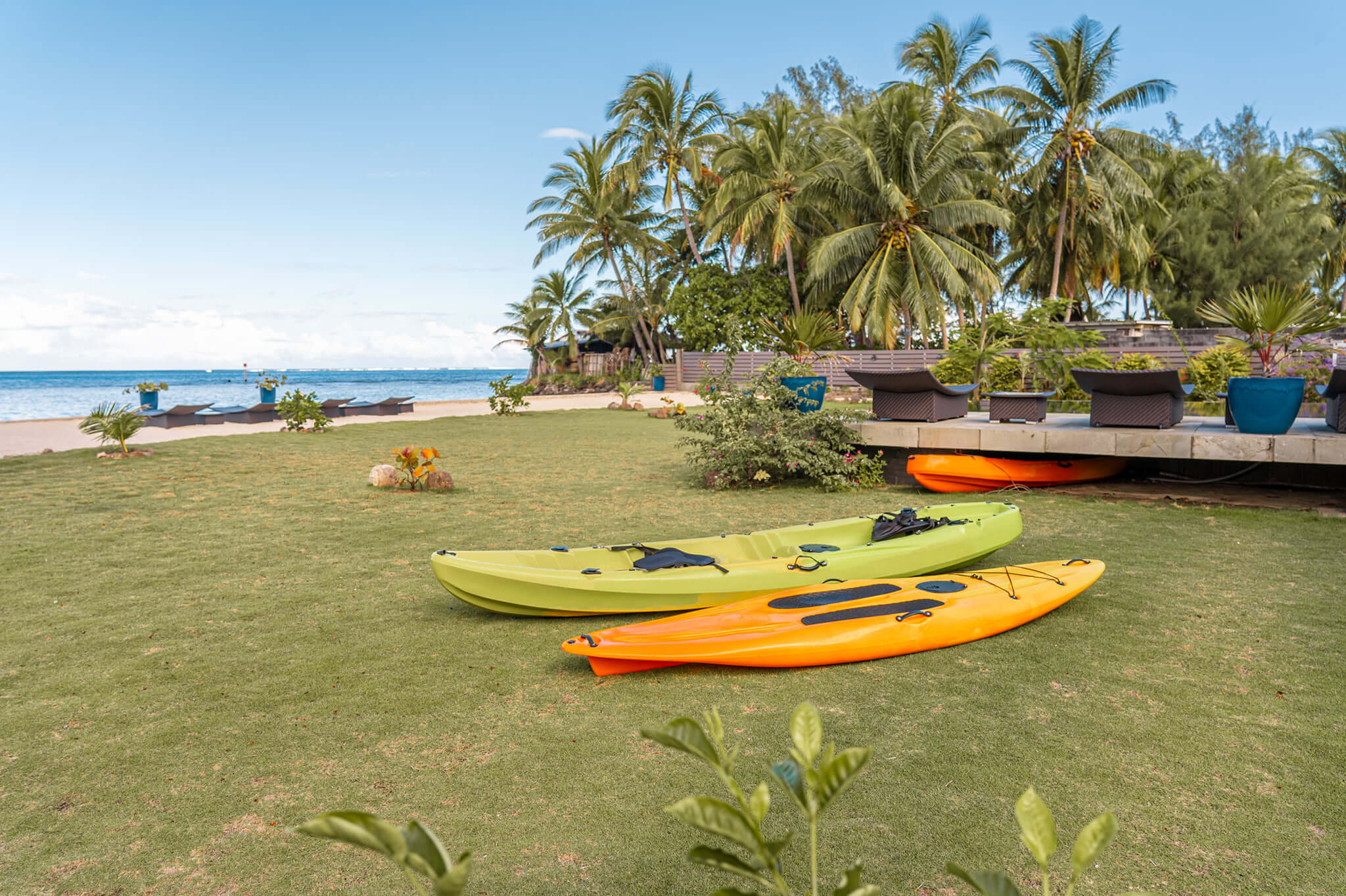 Kayak en lagon