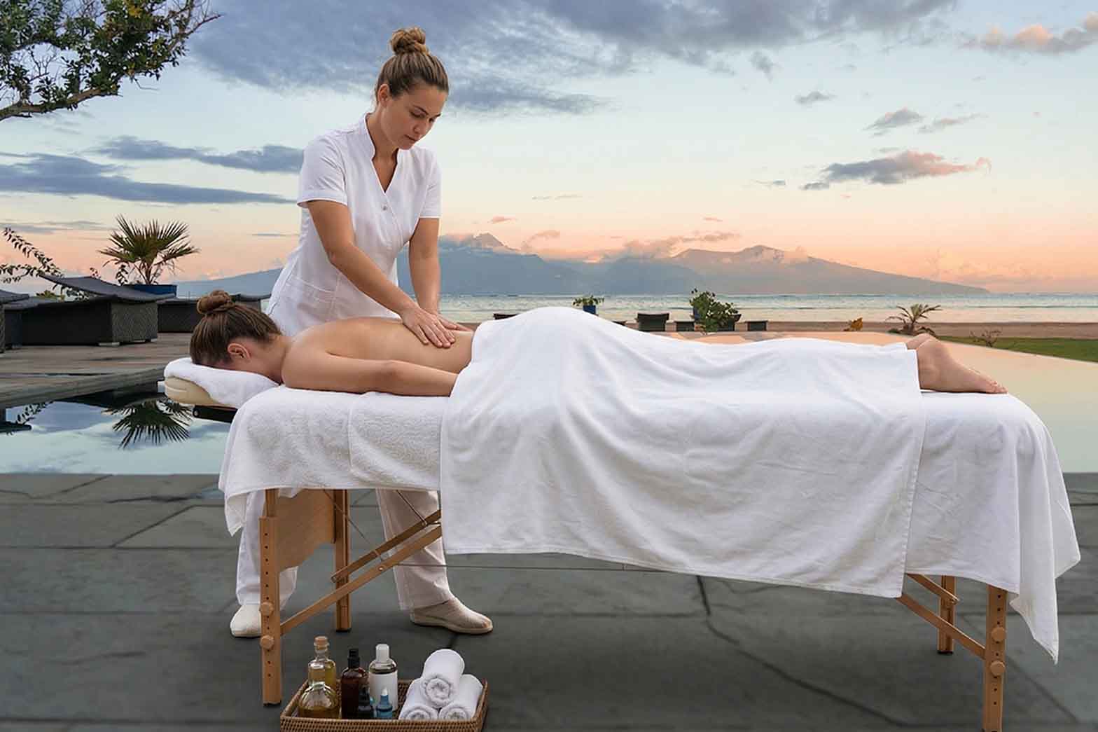Massage à la villa